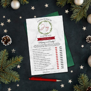 Little Bundle Of Joy Christmas Baby Shower Game