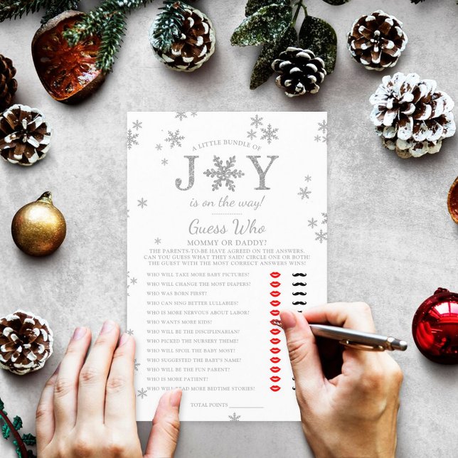 Little Bundle Of Joy Christmas Baby Shower Game (Creator Uploaded)