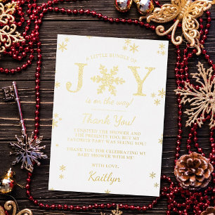 Little Bundle Of Joy Christmas Baby Shower Real