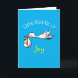 little bundle of joy (personalised) card<br><div class="desc">new baby greeting card,  it is customisable.</div>