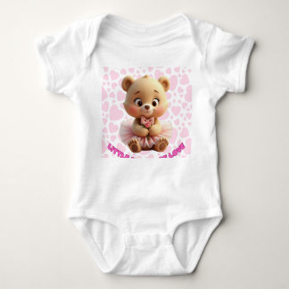 Little Bundle of Love – Cute Baby Bear in Tutu Des Baby Bodysuit