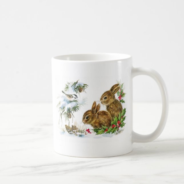 Little Bunnies Christmas Coffee Mug (Right)