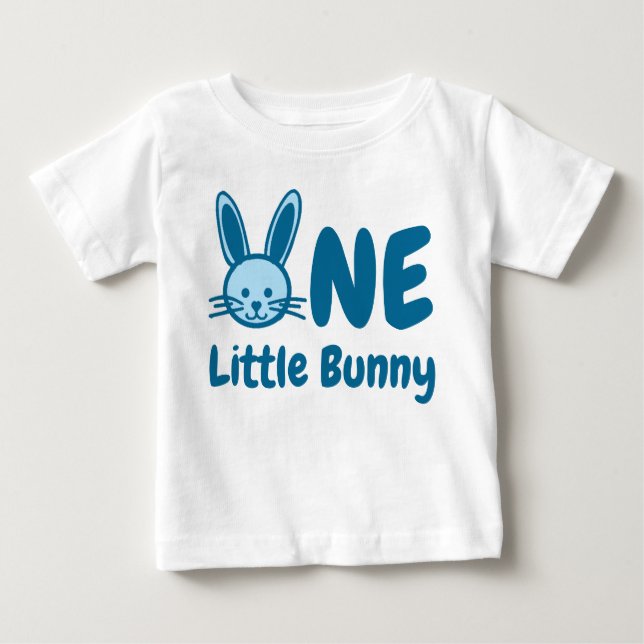 Little Bunny 1st Birthday Baby T-Shirt (Front)