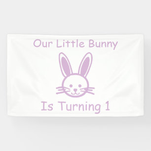 Little Bunny 1st Birthday Banner