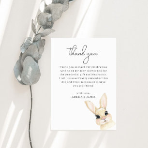 Little Bunny Baby Shower Thank You Card
