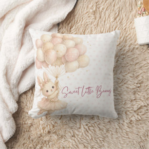 Little Bunny Decorative Birthday Pillow