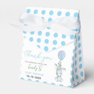 Little Bunny Eucalyptus Watercolor Baby Boy shower Favour Box