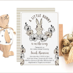 Little Bunny Gender Neutral Baby Shower Invitation