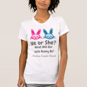 Little Bunny Gender Reveal T-Shirt