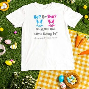 Little Bunny Gender Reveal T-Shirt