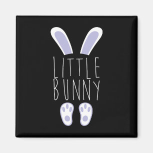 Little Bunny Happy Easter Egg Hunting Funny Easter Magnet
