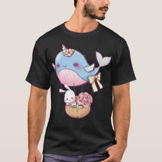 Little bunny in a whale balloon T-Shirt