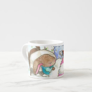 Little bunny in bed  mug