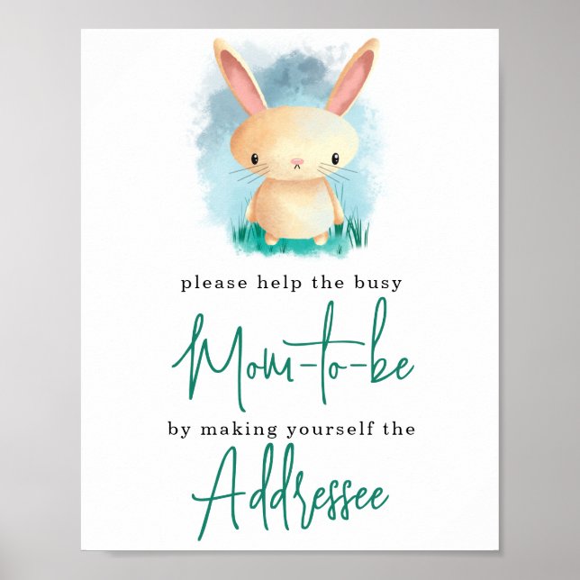 Little Bunny - Mum to be addressee Poster (Front)