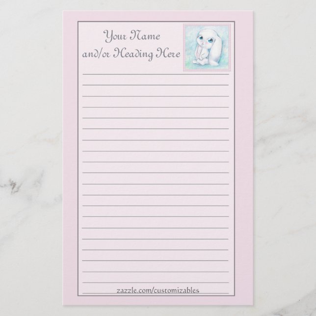 Little Bunny Stationery (Front)