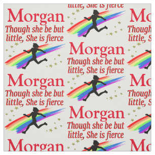 LITTLE BUT FIERCE PERSONALIZED TRACK FABRIC