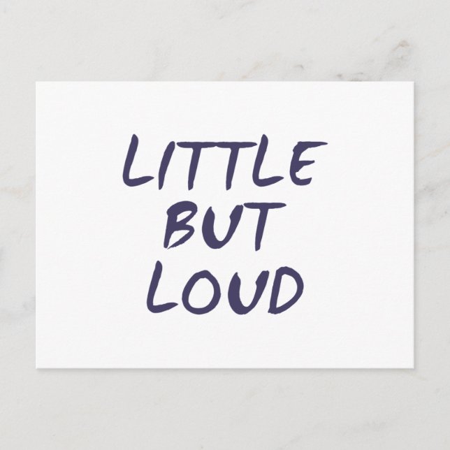 Little but loud postcard (Front)