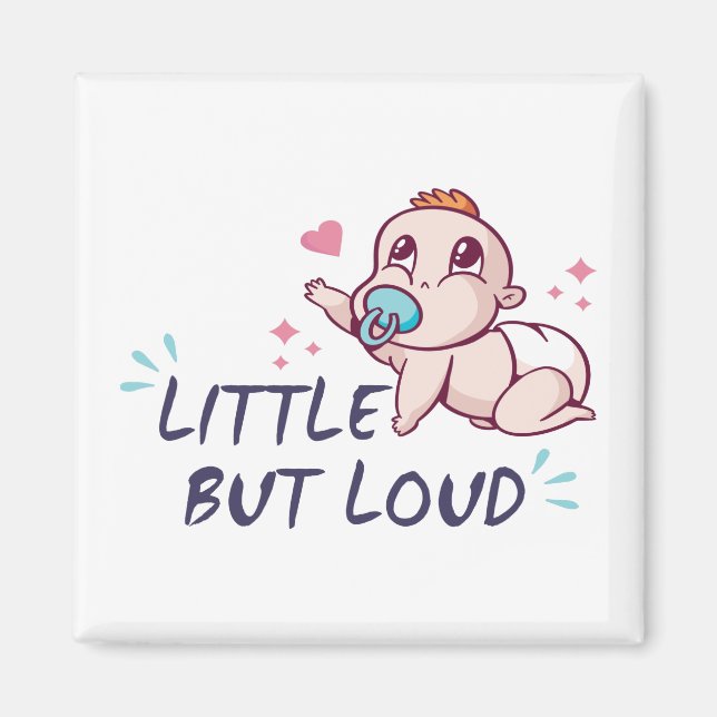 Little but loud tank top magnet (Front)