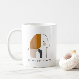 Little But Mighty Minimalist Elephant Coffee Mug