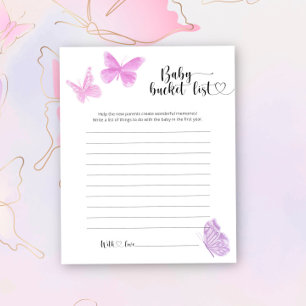 Little Butterflies - Baby bucket list
