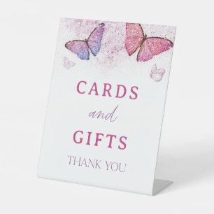 Little Butterfly 1st Birthday Cards and Gifts Sign