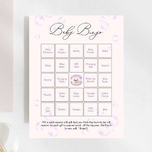 Little Butterfly Baby Bingo Baby Shower Game