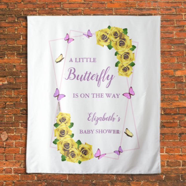 Little Butterfly Baby Shower Tapestry (Creator Uploaded)