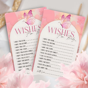 Little Butterfly Baby Shower wishes for baby