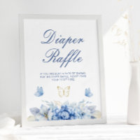 Little Butterfly Diaper Raffle Baby Shower