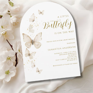 Little Butterfly Gender Neutral Baby Shower  Invitation