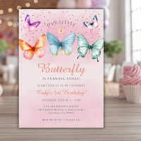 Little Butterfly Is Turning Tree 3rd Birthday Girl
