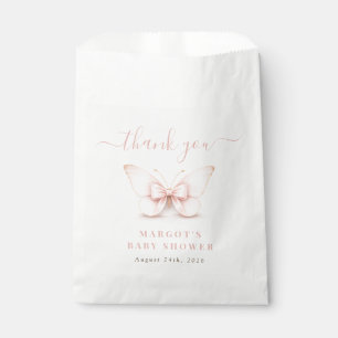 Little Butterfly Neutral Baby Shower Thank You Favour Bag