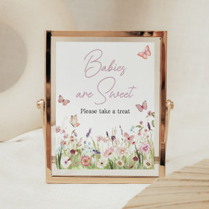 Little Butterfly Wildflower Babies are Sweet Poster