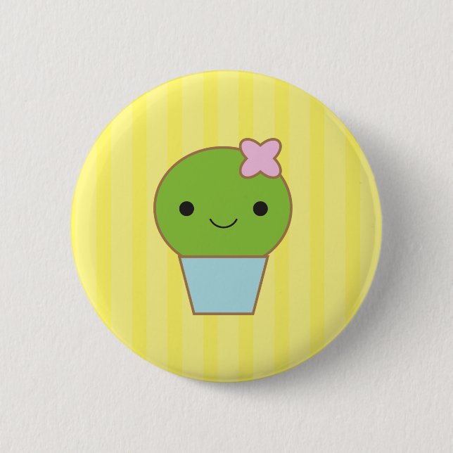 Little Cactus 6 Cm Round Badge (Front)