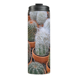 Little cactus plants thermal tumbler