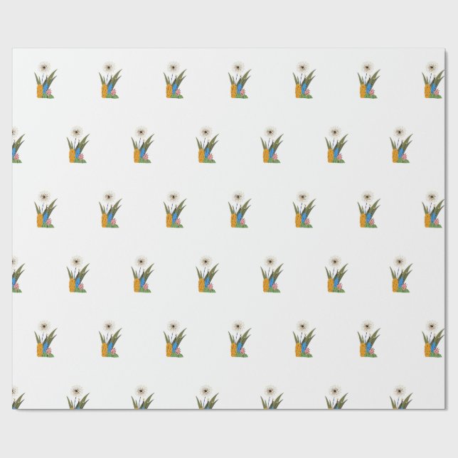 Little cactus  wrapping paper (Flat)