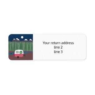 Little Camper Christmas Return Address Label