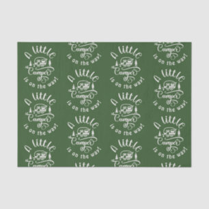 Little camper is on the way baby shower tissue paper