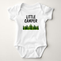 Little Camper Watercolor Greenery Pine Trees