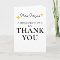 Little Card to Say a Big Thank You | Appreciation