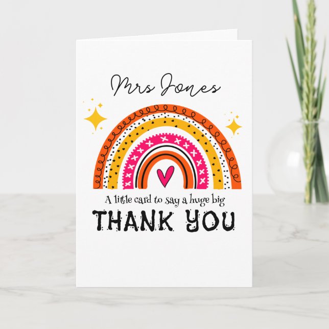 Little Card to Say a Big Thank You | Appreciation  (Front)