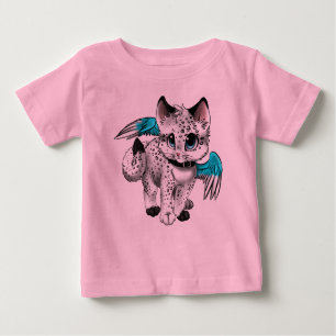 Little Cartoon Angel Cat Baby T-Shirt