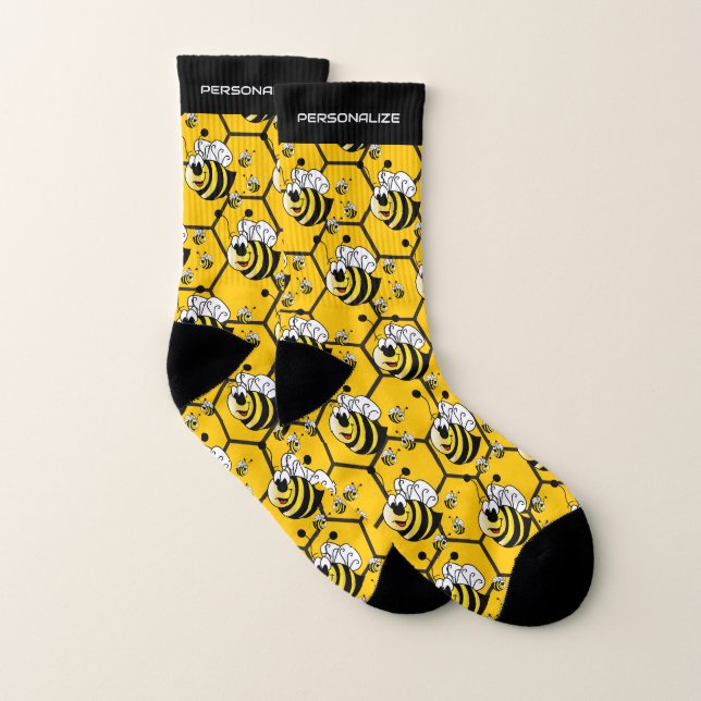 Little Cartoon Bumble Bees  Socks (Pair)