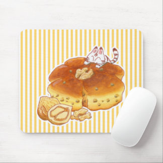 Little Cat & Walnut bread Mouse Pad