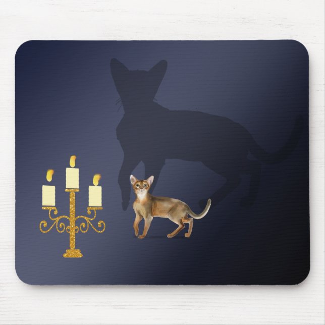 Little Cat with a Huge Shadow Mousepad (Front)