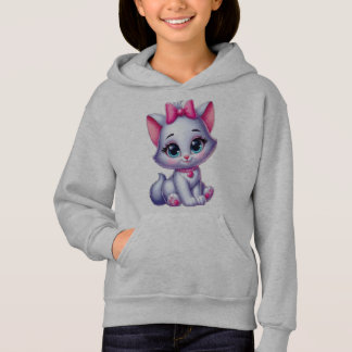 little cat with a lovely smile, fluffy and affecti