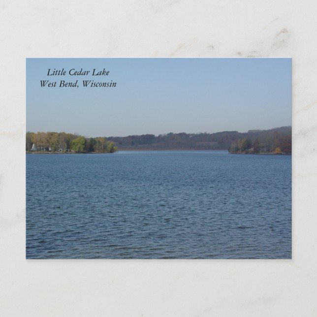Little Cedar Lake Postcard (Front)