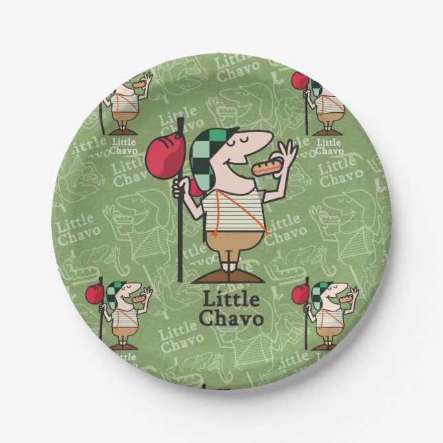 Little Chavo Paper Plate (Front)