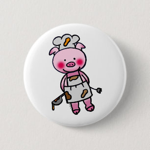 Little chef 6 cm round badge