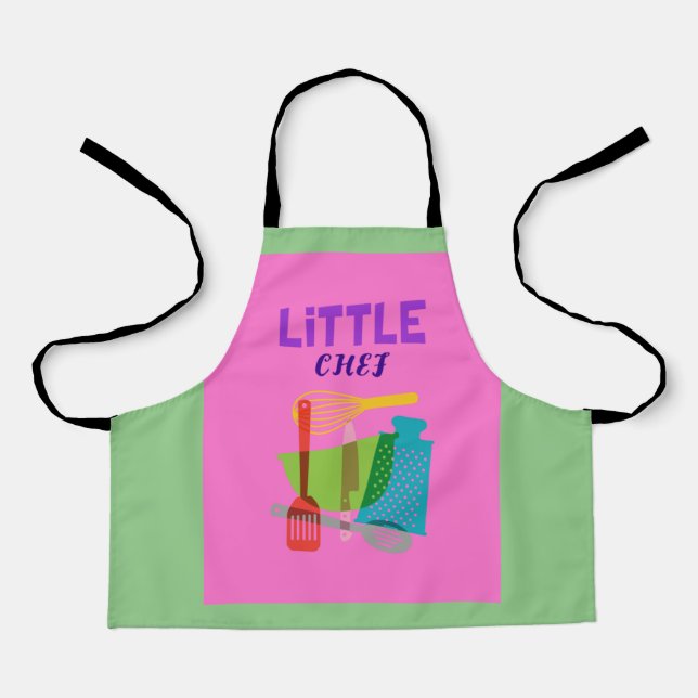Little Chef cooking utensils on Apron (Front)